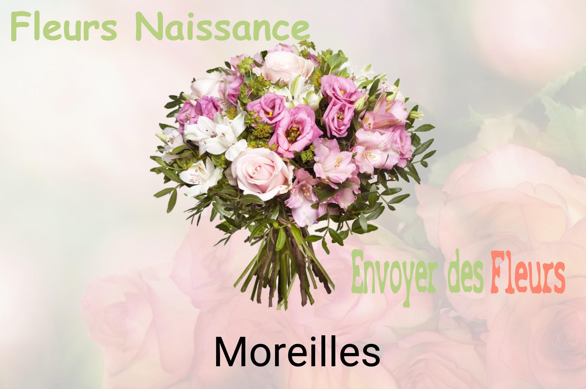Bouquet de fleurs de naissance livré à Moreilles